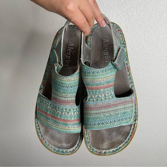 Alegria Viki Seascape Multi Color Comfort Sandals Size 7 - Picture 3 of 6